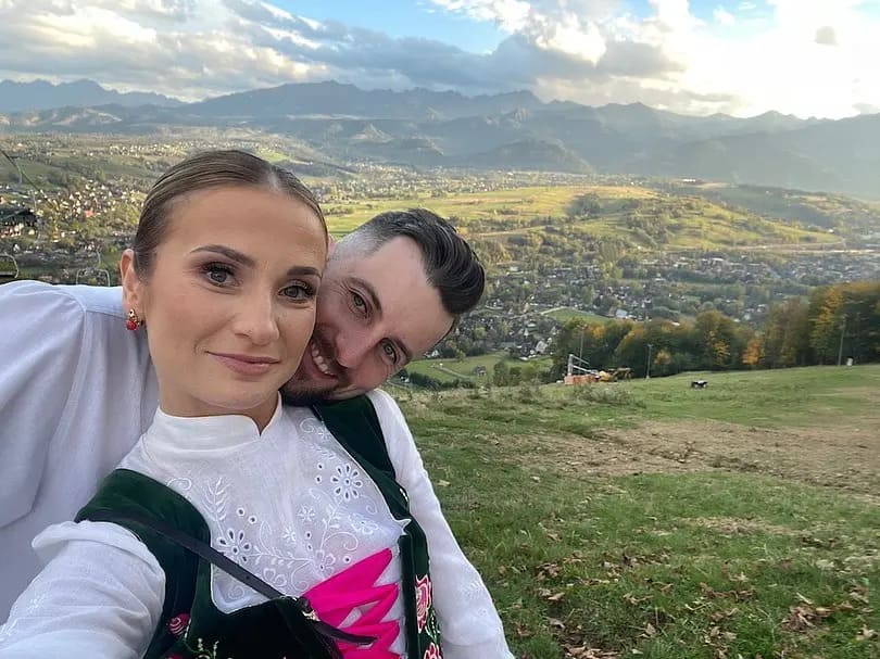 Grzegorz Miętus mit seiner Frau Magdalena im Urlaub in den Tatra-Bergen