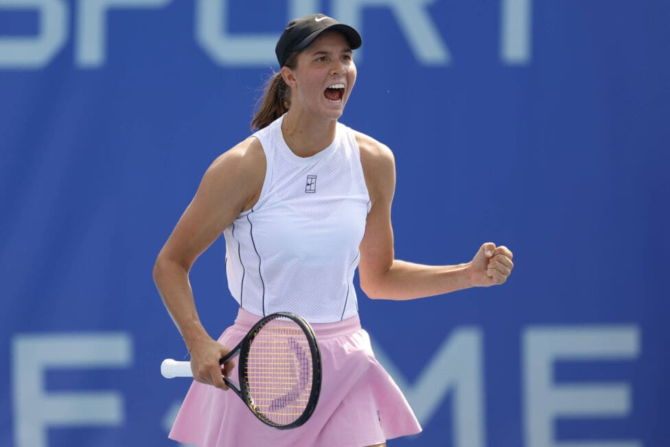 Lilli Tagger bei der Qualifikation zum WTA-1000-Turnier in Cincinnati